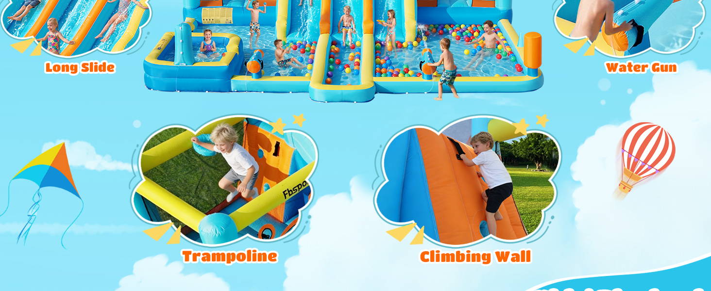 water slide bounce house