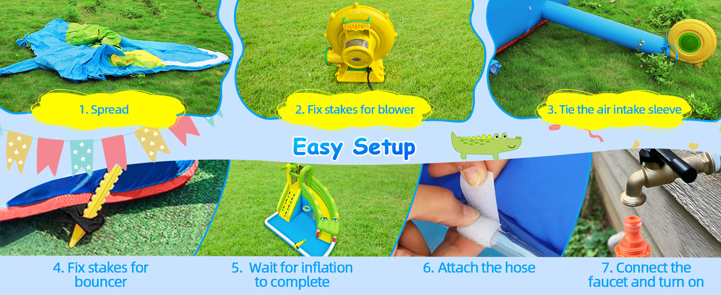 inflatable water slide for kids