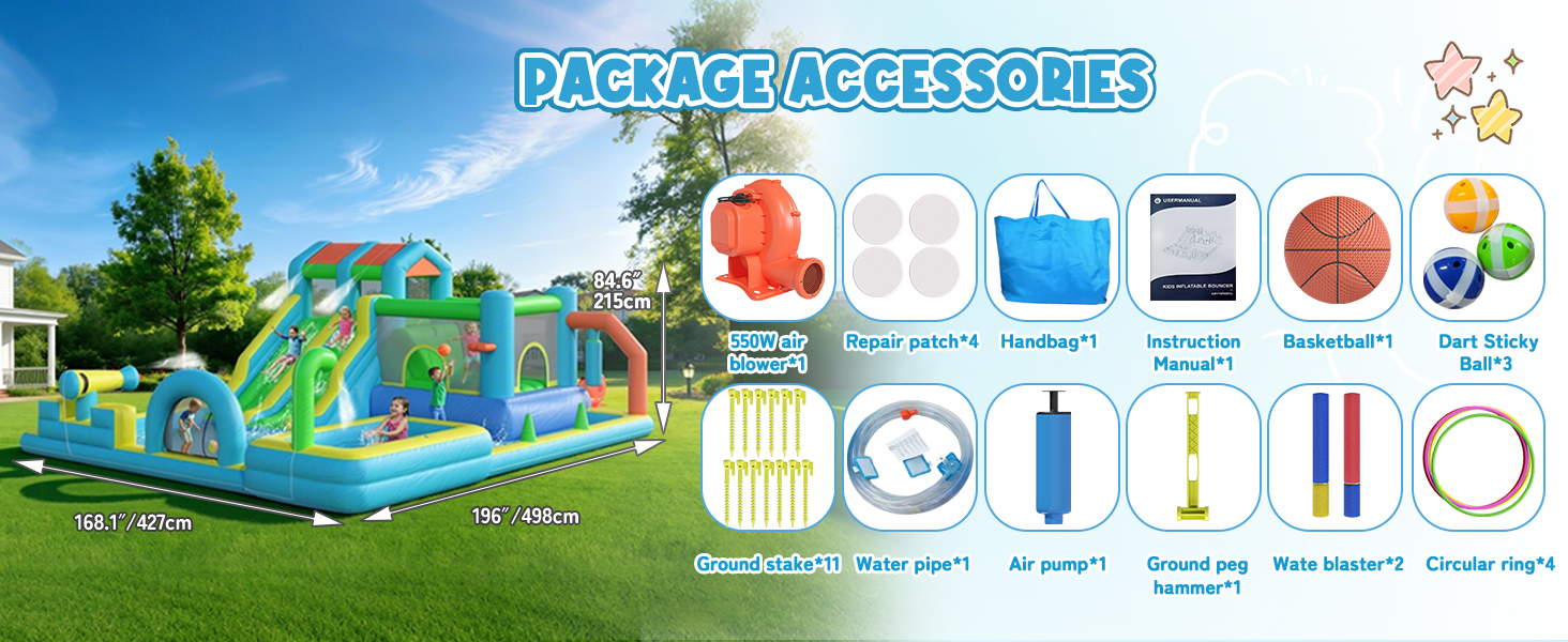 water slide bounce house