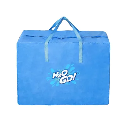 H2OGO! Triple Splash 8.9FT Inflatable Water Park Slide Pool with Blower New