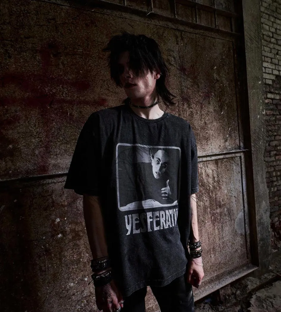 Retro Gaming & Cult Film Washed T-Shirt   Dark series