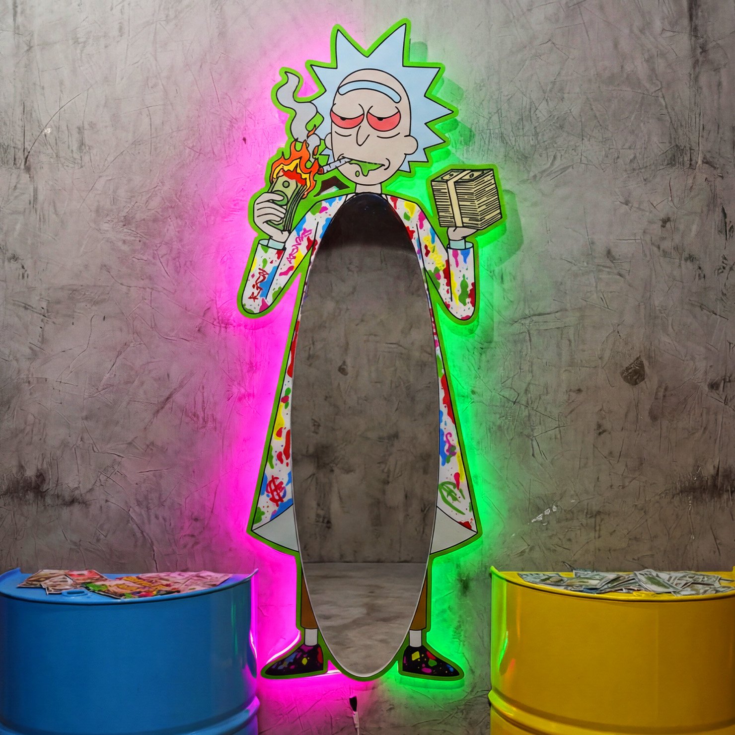 Espejo Exclusive Green Rick High
