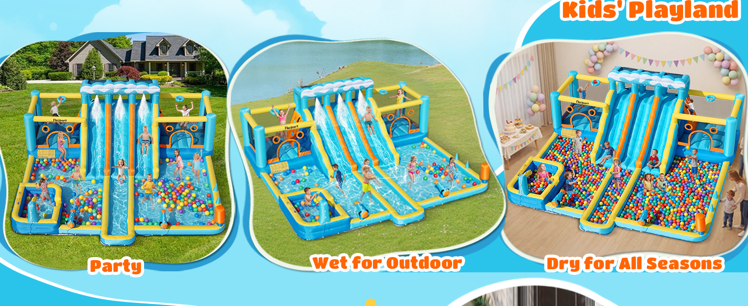 water slide bounce house