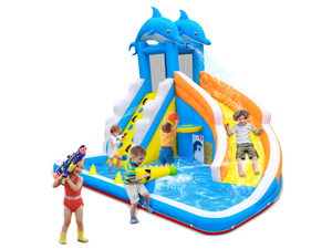 blue water slide