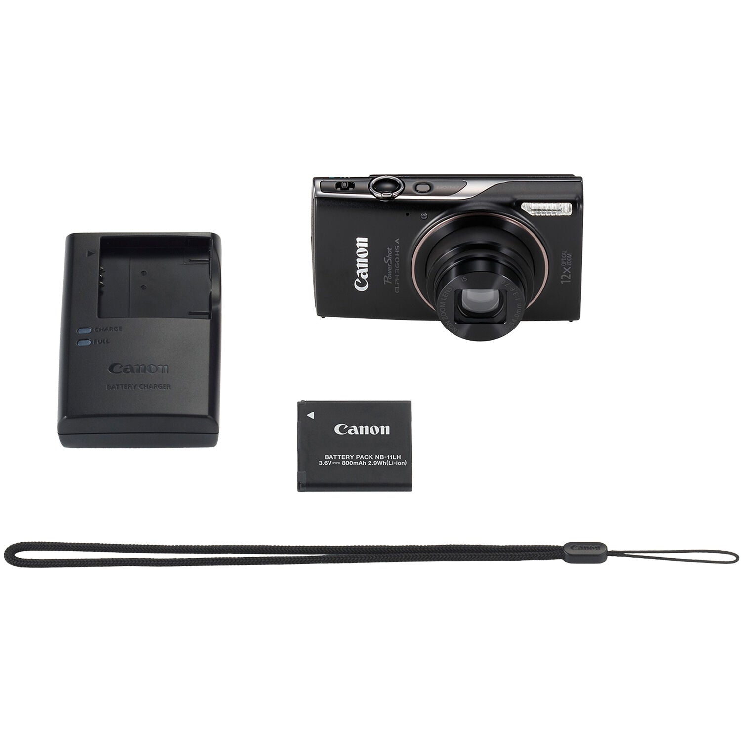 PowerShot ELPH 360 HS A Digital Camera (Black)
