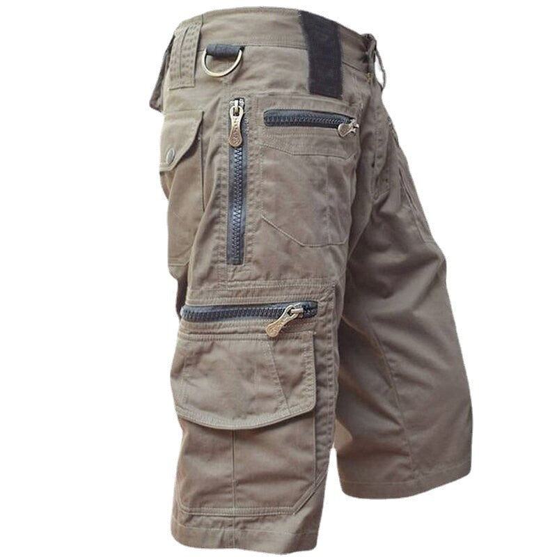 Men's Multi-pocket Outdoor Overalls Cargo Shorts