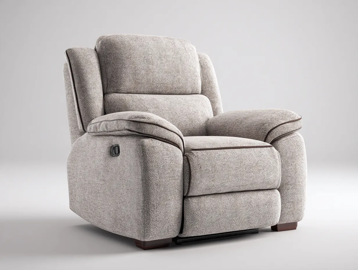 Poltrona reclinabile-tessuto-94x90x103 cm-grigio chiaro-moderno-Sofamyhaus