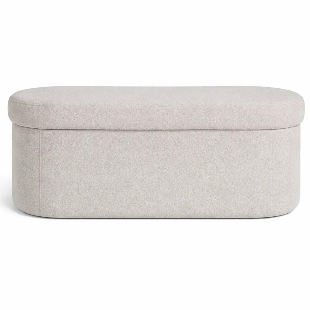 Coffre et Banc de Rangement Multifonctionnel, Capacité 150 kg, Gris, 110 x 38 x 38 cm