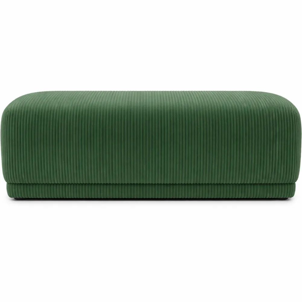 Tabouret en Tissu Vert Olive