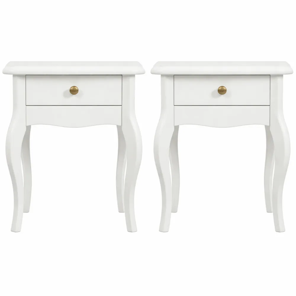 Tables d'appoint modernes avec tiroir et plateau spacieux pour salon