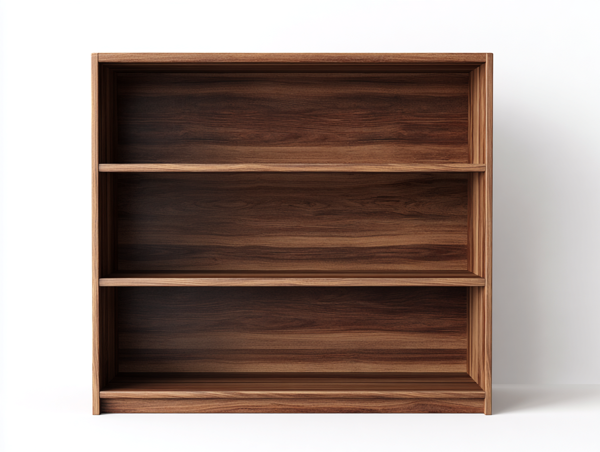 Bücherregal Holz 120x35x110 cm - braun - für Wohnzimmer