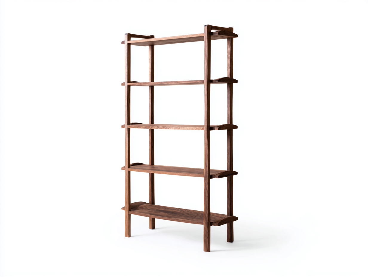 Regal Holz 80x35x180 cm - braun - für Wohnzimmer