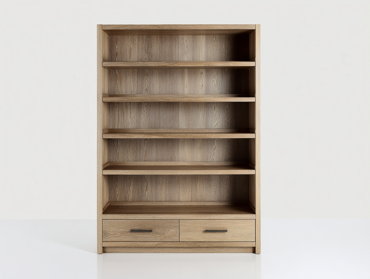 Bücherregal Holz 95x40x185 cm - natur - für Wohnzimmer