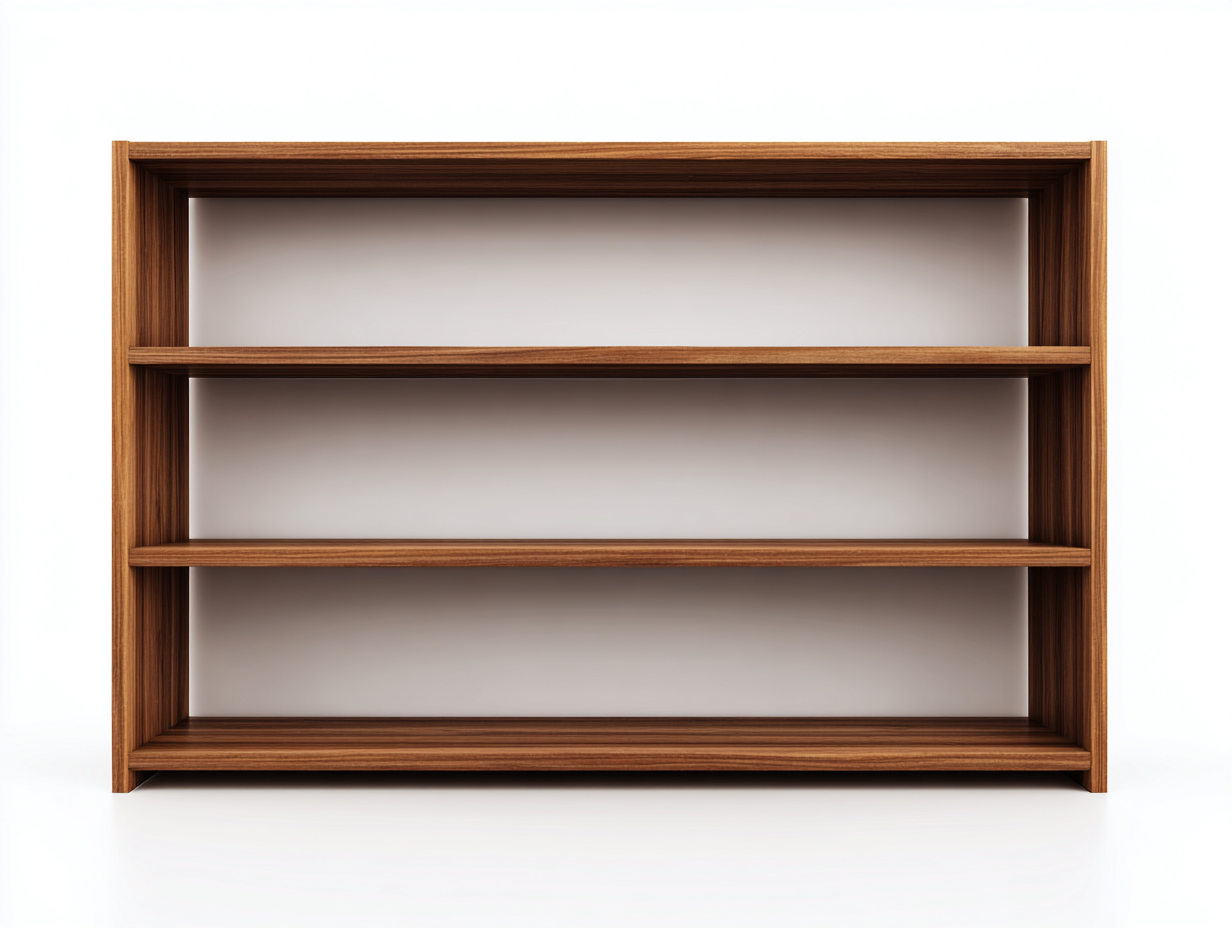 Regal Holz 120x35x90 cm - braun - für Wohnzimmer