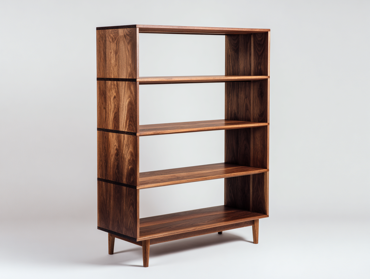 Regal Holz 90x38x170 cm - braun - für Wohnzimmer