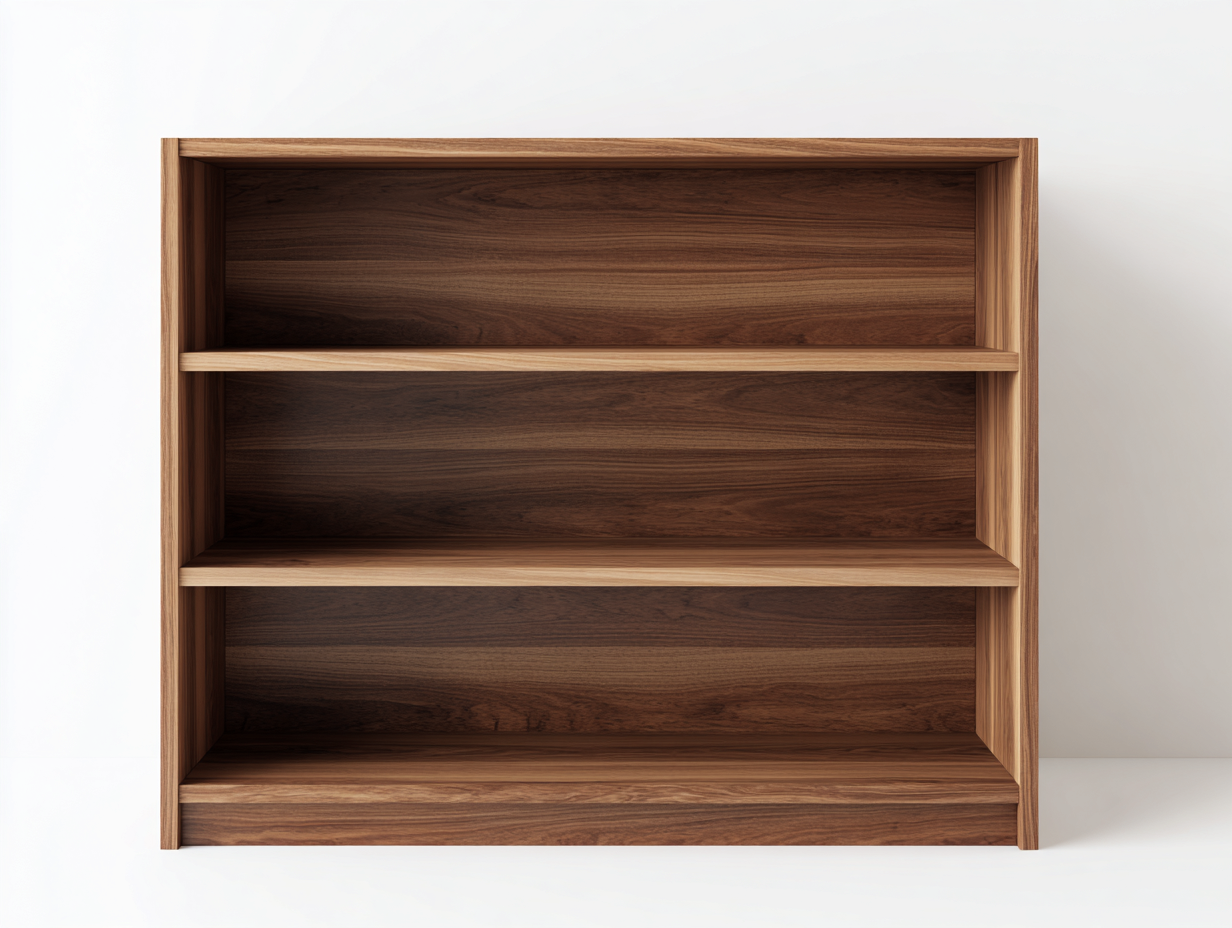 Bücherregal Holz 120x35x100 cm - braun - für Wohnzimmer