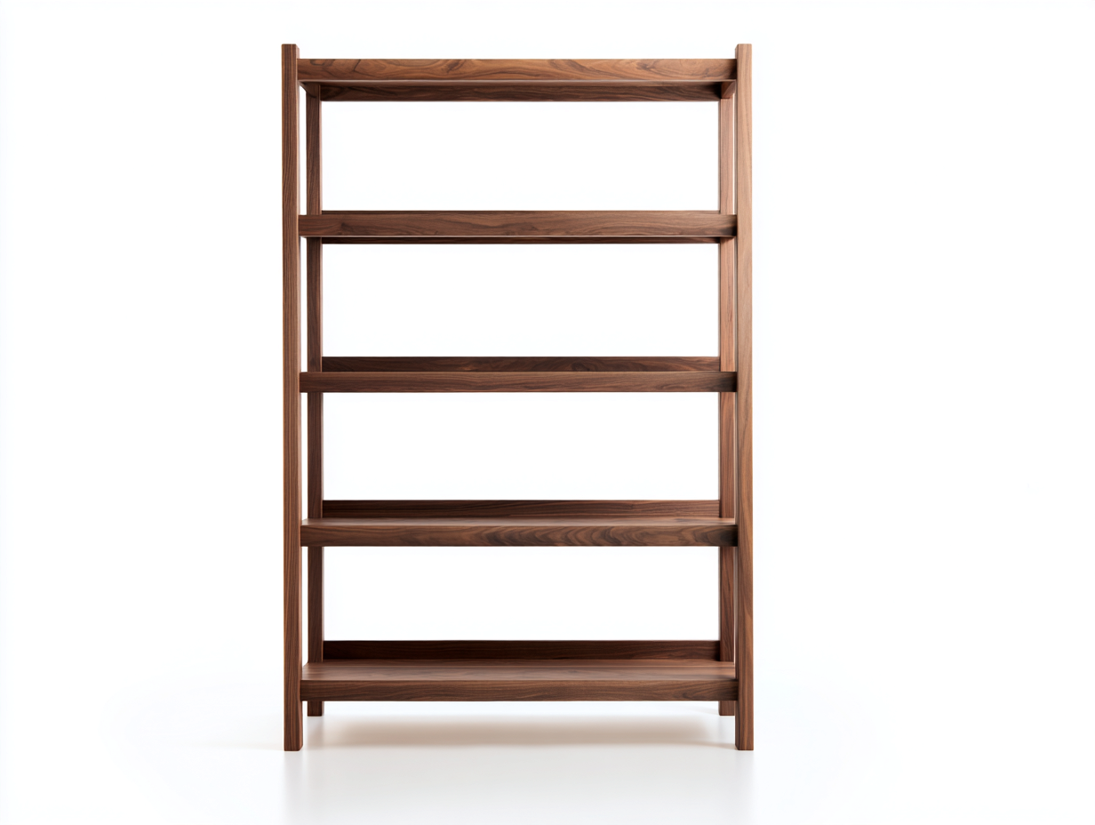 Regal Holz 80x35x180 cm - braun - für Wohnzimmer