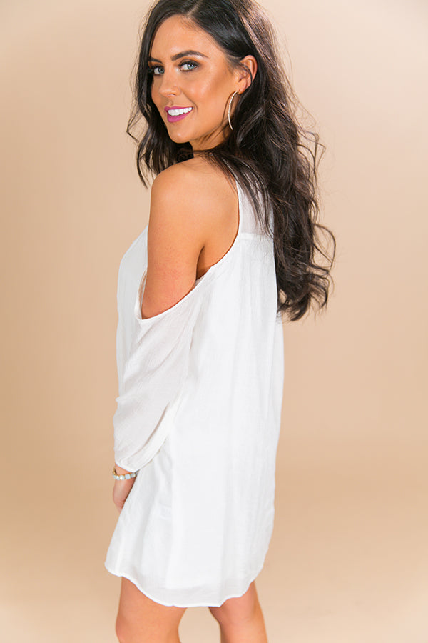 Away We Go Cold Shoulder Dress-Beginning Fashion