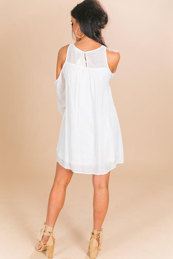 Away We Go Cold Shoulder Dress-Beginning Fashion