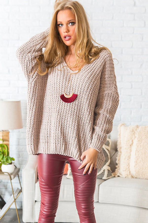 Eye Candy Tunic Sweater in Birch-Beginning Fashion
