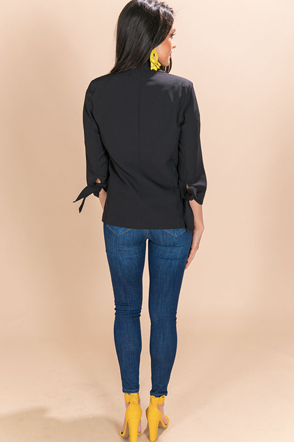 Boardwalk Babe Blazer in Black-Beginning Fashion