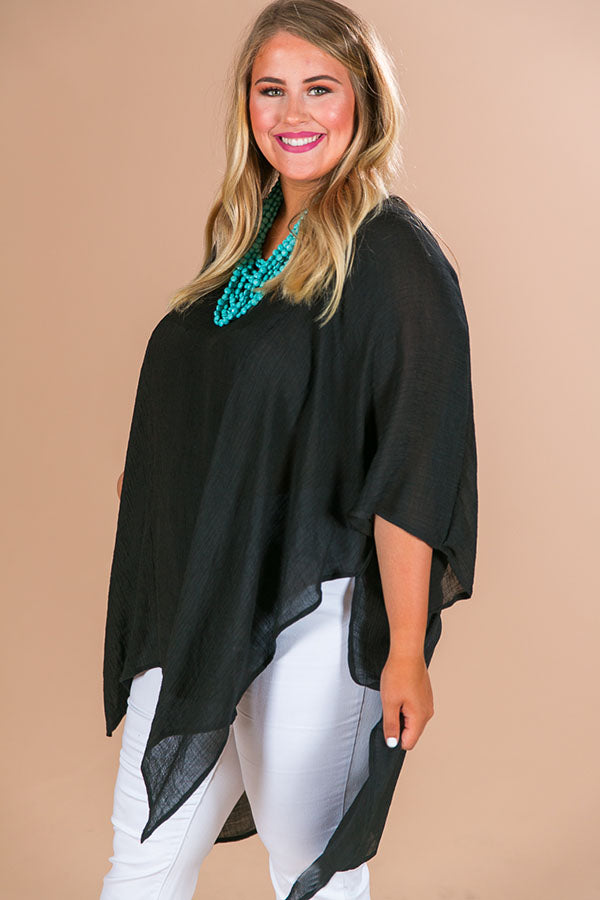 Hello Bombshell Shift Tunic In Black-Beginning Fashion