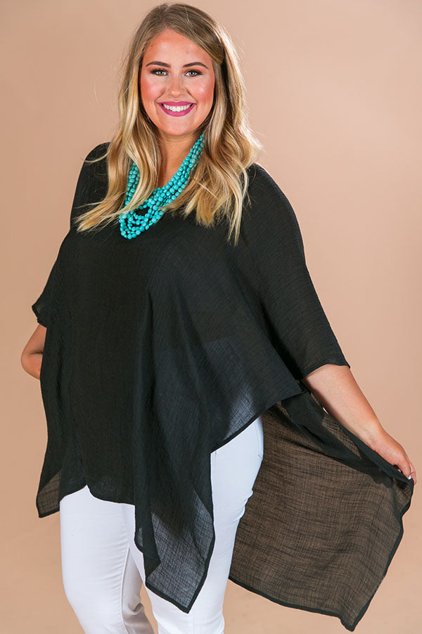 Hello Bombshell Shift Tunic In Black-Beginning Fashion