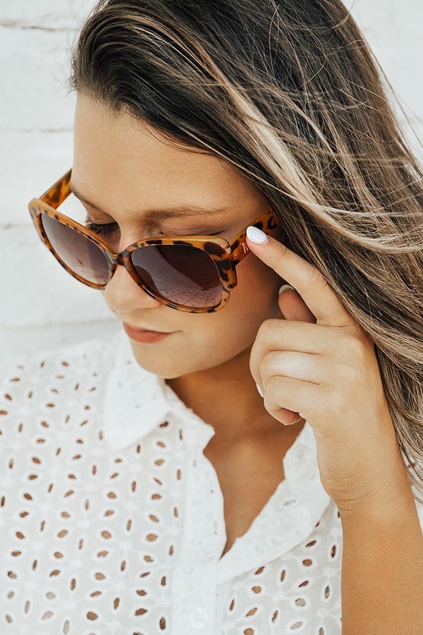 Better At The Beach Tortoiseshell Sunnies in Copper-Beginning Fashion