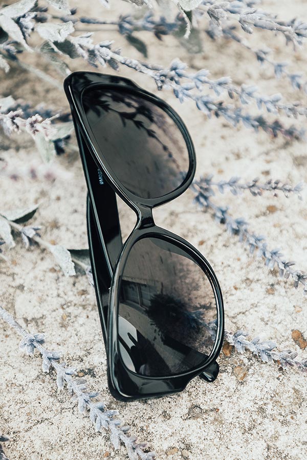 Better At The Beach Sunnies in Black-Beginning Fashion