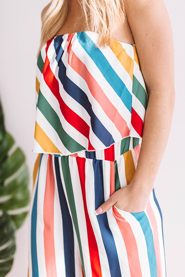 Cabo Stripe Jumpsuit-Beginning Fashion