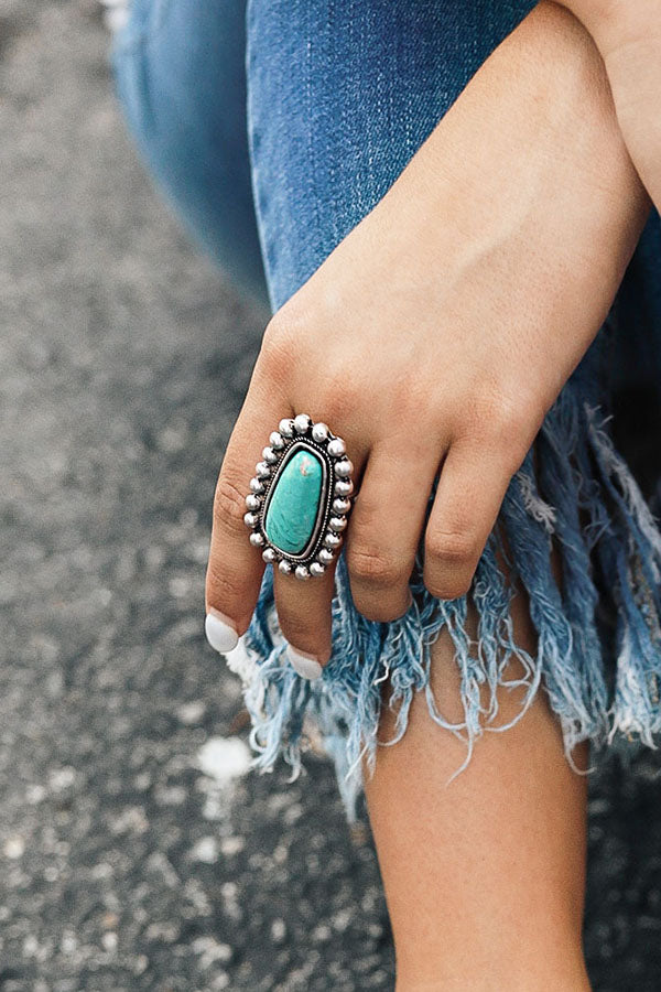 Bahama Turquoise Ring-Beginning Fashion