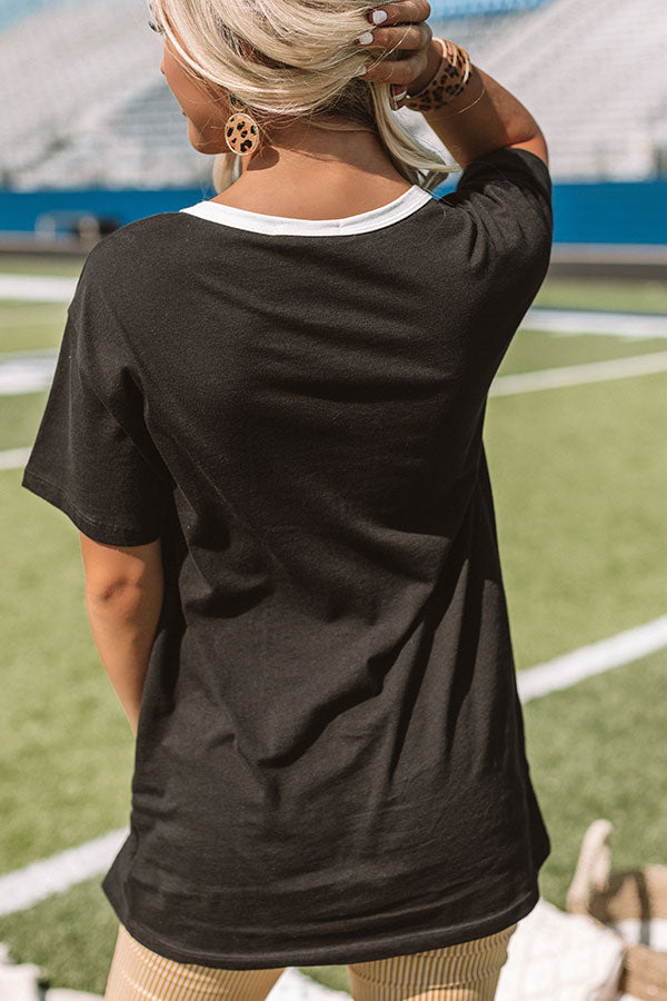 Game Day Shift Tee in Black-Beginning Fashion