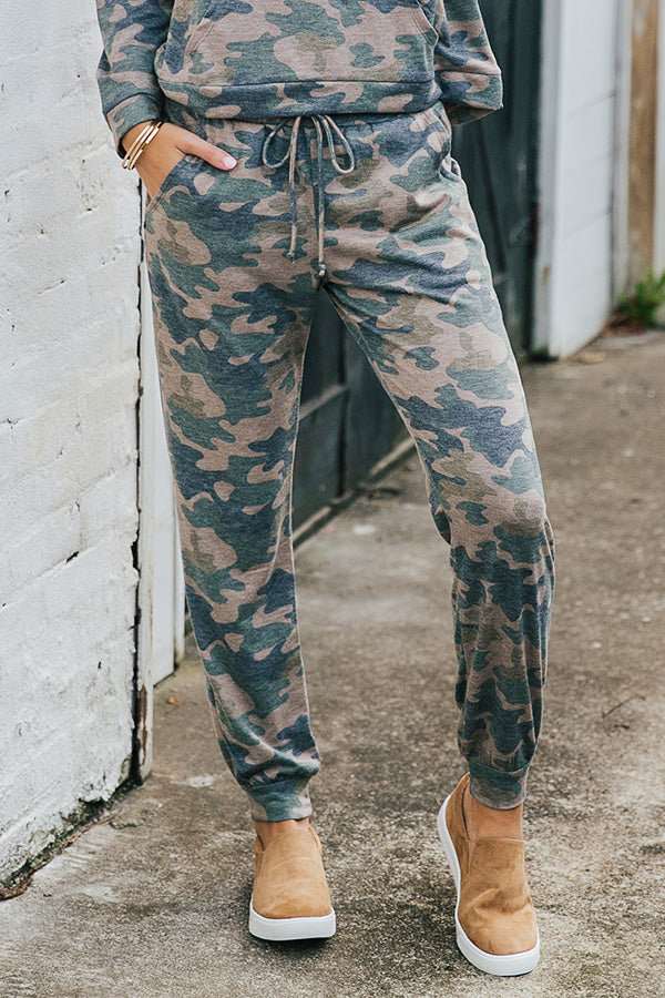 Camo Comfy Joggers-Beginning Fashion