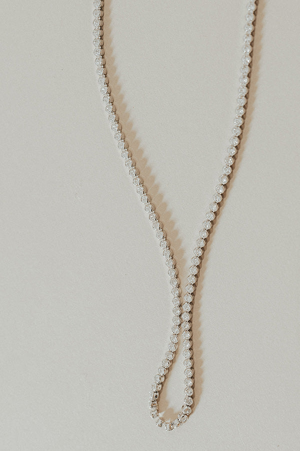 Backstage Bound Necklace In Silver-Beginning Fashion
