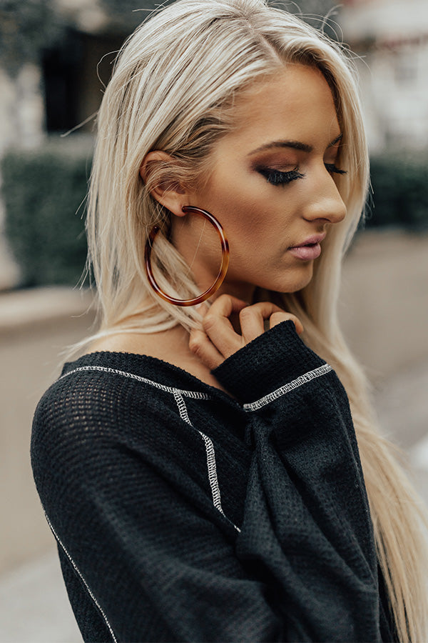 Can I Get A Hoop Hoop Earrings-Beginning Fashion