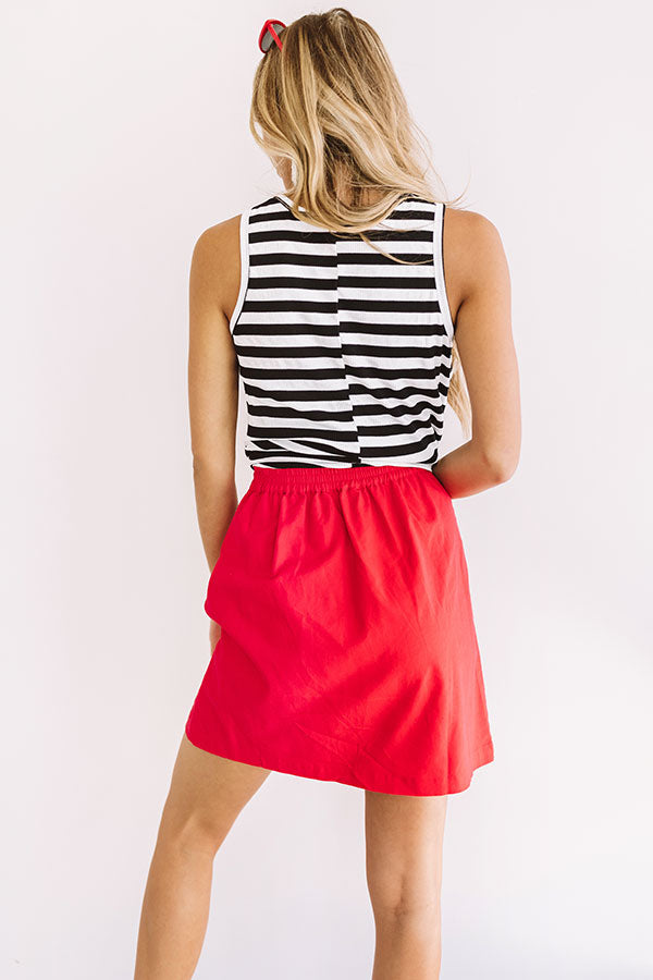 Going All Out Stripe Tank in Black-Beginning Fashion