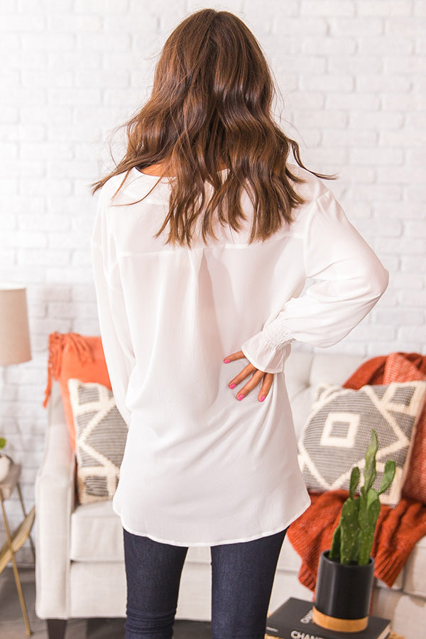 Blogger Bombshell Shift Top In White-Beginning Fashion