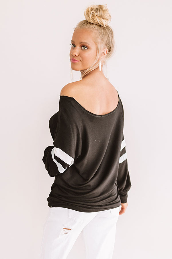 Good Vibes Varsity Shift Tee-Beginning Fashion