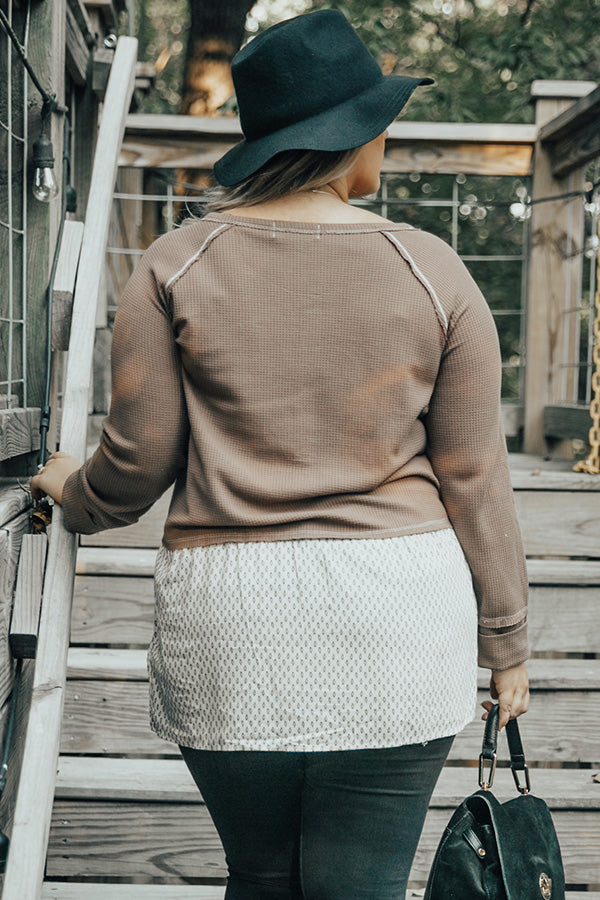 Campfire Wine Nights Shift Top  Curves-Beginning Fashion
