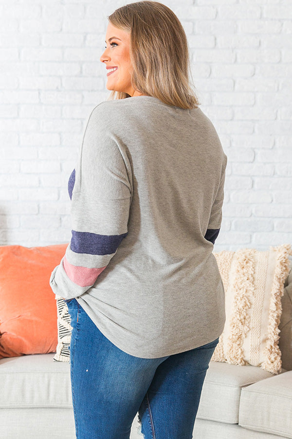 Campfire Cuddles Sweatshirt  Curves-Beginning Fashion