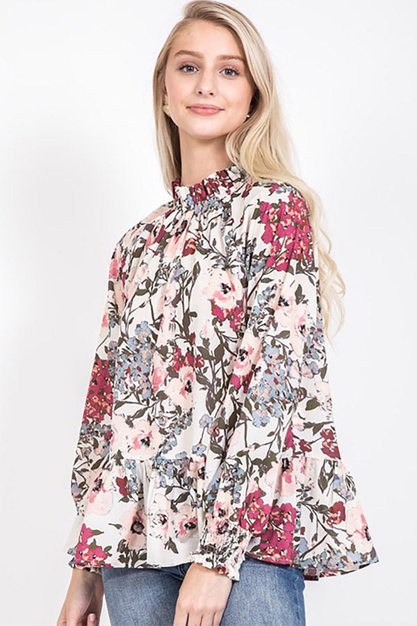 Berkshire Bloom Shift Top-Beginning Fashion