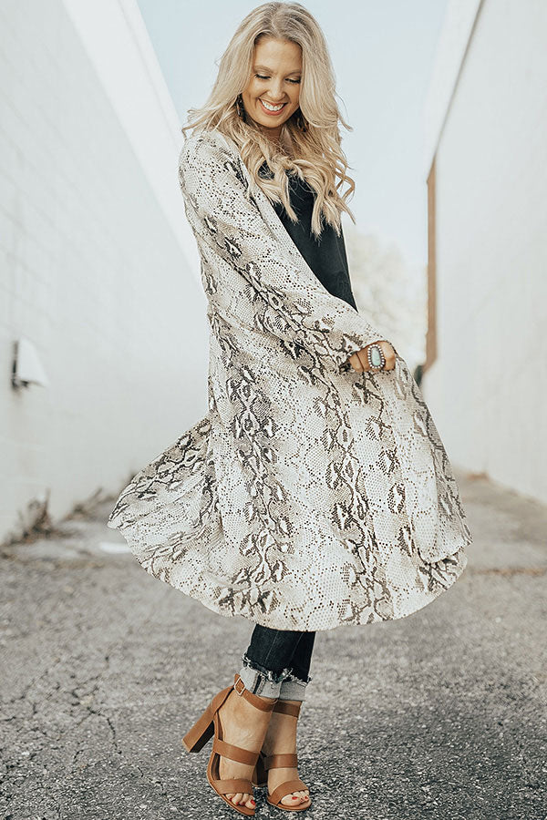 Bombshell Status Snake Print Overlay-Beginning Fashion