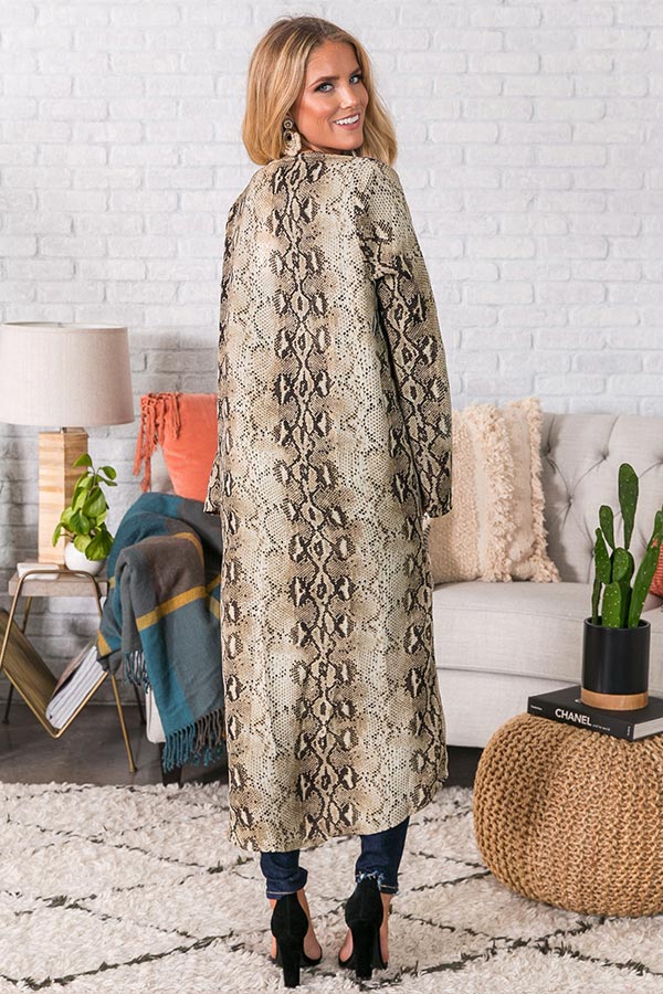 Bombshell Status Snake Print Overlay-Beginning Fashion