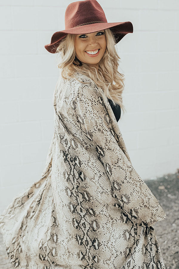 Bombshell Status Snake Print Overlay-Beginning Fashion