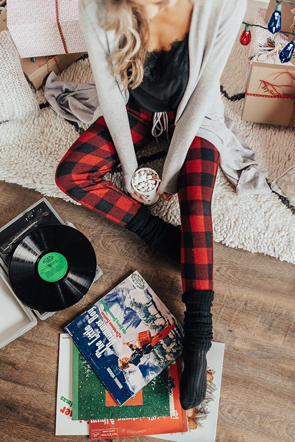 Chill Factor Buffalo Check Joggers-Beginning Fashion