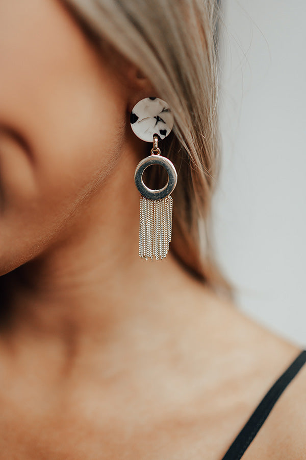 Best Dressed Earrings in White-Beginning Fashion