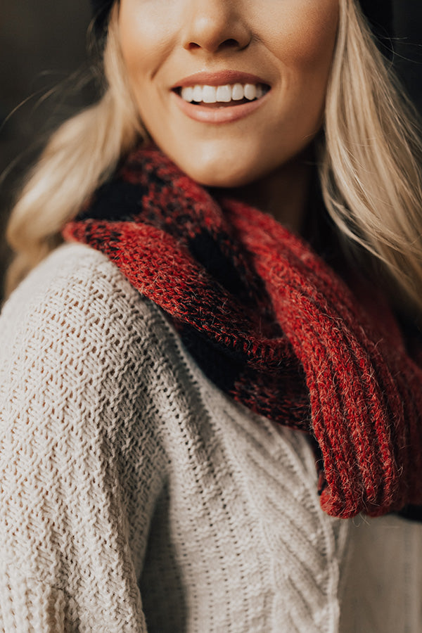 Broadway Bliss Infinity Buffalo Check Scarf-Beginning Fashion