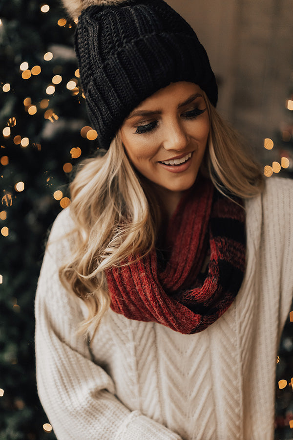 Broadway Bliss Infinity Buffalo Check Scarf-Beginning Fashion