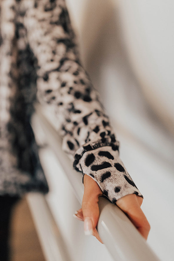 Get Up And Go Mesh Back Leopard Jacket-Beginning Fashion