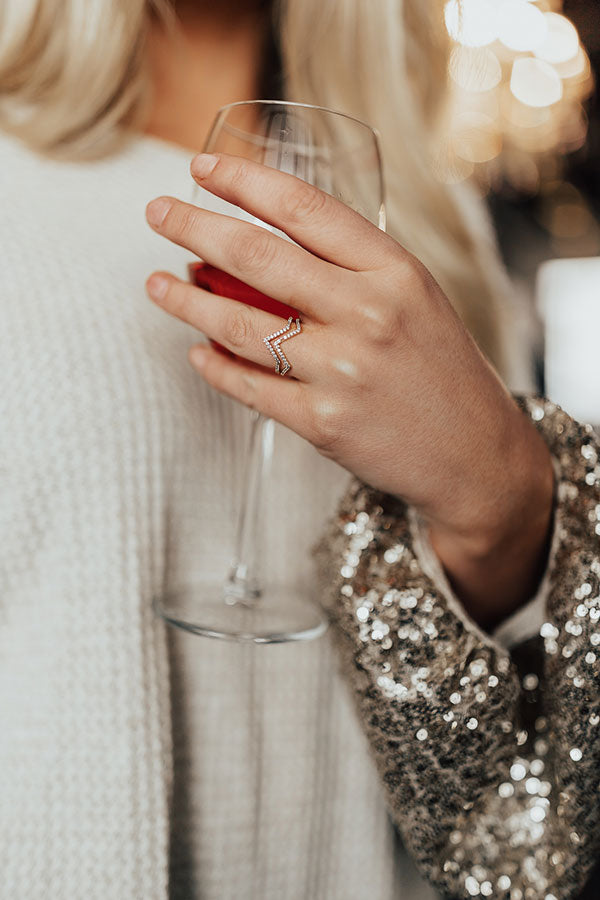 Beverly Hills Chic Ring In Gold-Beginning Fashion